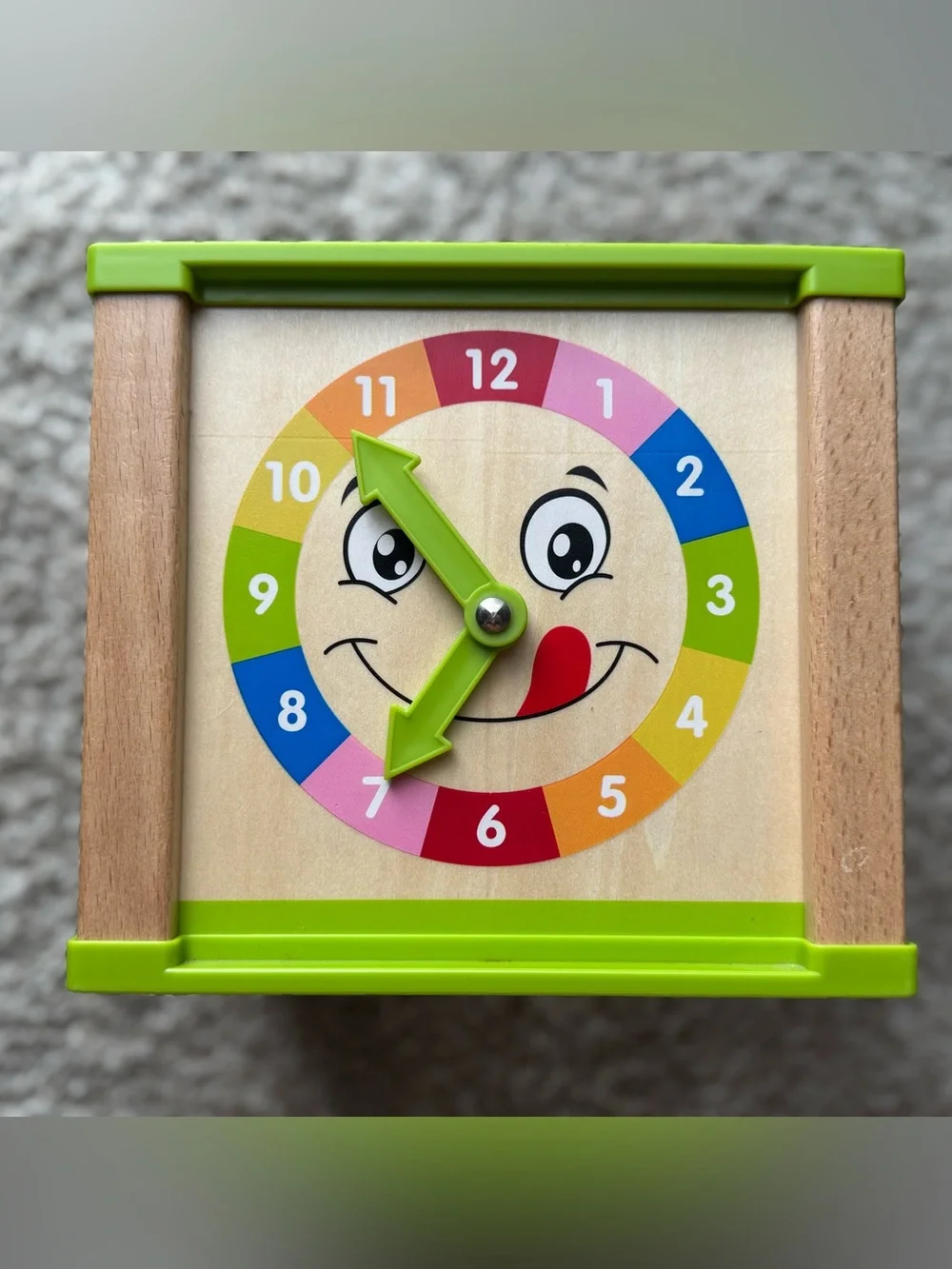Wooden Activity Cube Montessori Learning Toy Bead Maze Shape Sorter Clock Abacus